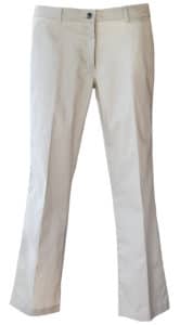 STOCK - LADIES MIDRISE FLAT FRONT TROUSERS - STONE